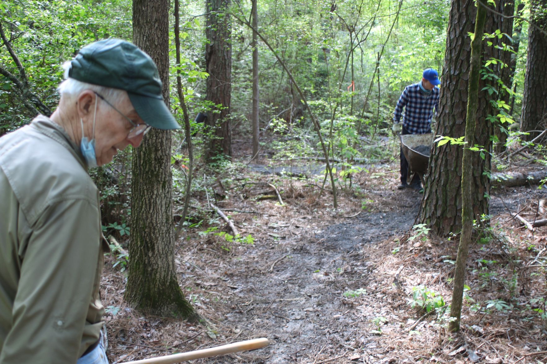 Cleanup at the GE trails at Garrard Park